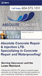 Mobile Screenshot of absoluteconcreterepair.com